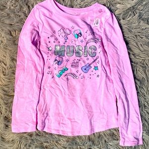 NWT Pink/ purple girls graphic tee size 7/8 (2 for $15)